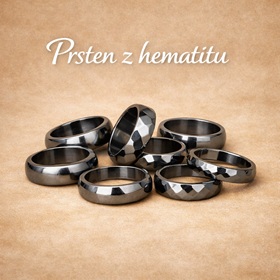 Prsten z hematitu