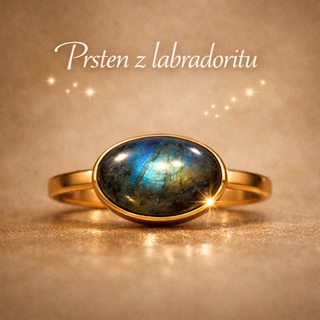 Prsten z labradoritu
