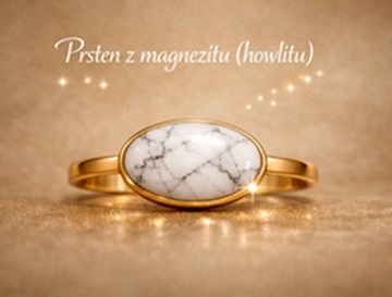 Prsten z magnezitu (howlitu)
