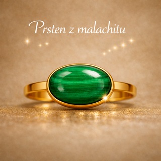 Prsten z malachitu