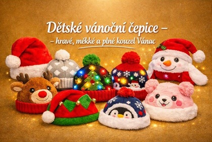 Dětské vánoční čepice