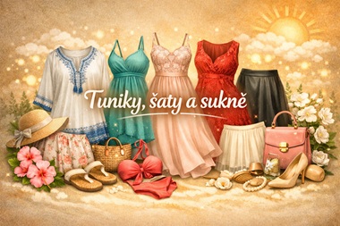 Tuniky, šaty a sukně