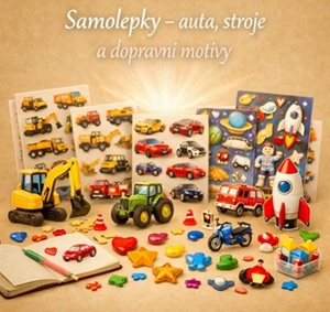 Samolepky – auta, stroje 