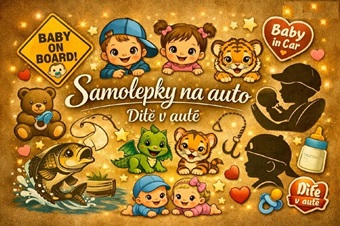 Samolepky Dítě v autě