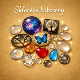 Skleněné kabošony