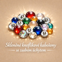 Skleněný kabošon úchyt