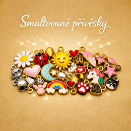 Smaltované přívěsky