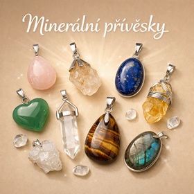 Minerální přívěsky
