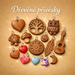 Dřevěné přívěsky