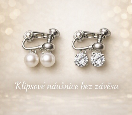 Klipsové náušnice bez závěsu