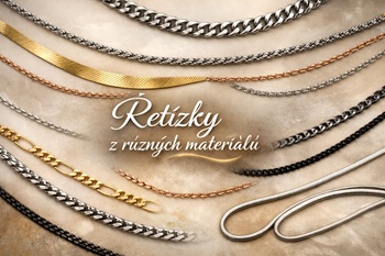 Řetízky z různých materiálů 