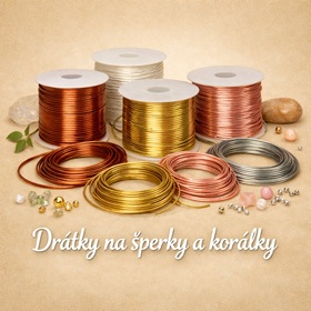 Drátk šperky, korálky