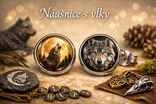 Náušnice s vlky