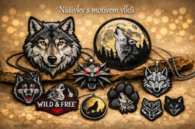 Nášivky, nažehlovačky vlci