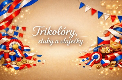 Trikolóry, stuhy a vlaječky