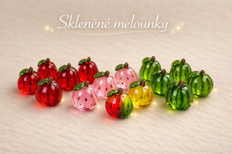 Skleněné melounky 