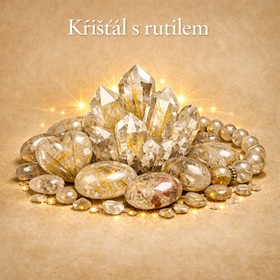Křišťál s rutilem