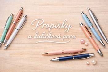 Propisky a kuličková pera