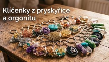 Klíčenky z pryskyřice a orgonitu