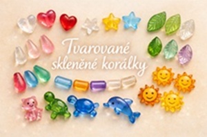 Tvarované skleněné korálky