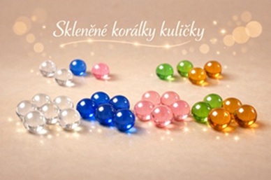 Skleněné korálky kuličky