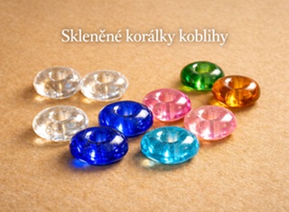 Skleněné korálky koblihy