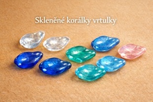 Skleněné korálky vrtulky