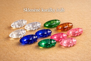 Skleněné korálky šváb