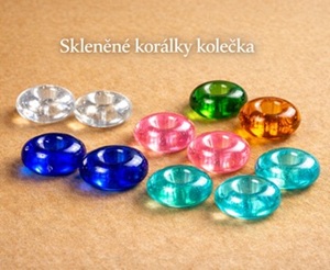 Skleněné korálky kolečka