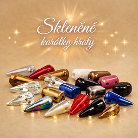 Skleněné korálky hroty