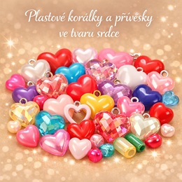 Korálky tvar srdce