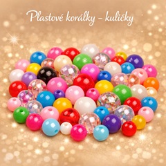 Plastové korálky kuličky