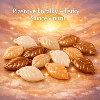 Korálky tvar lístků