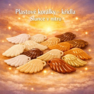 Korálky tvar křídla