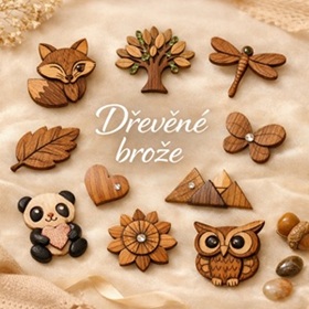 Dřevěné brože