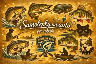 Samolepky na auto – pro rybáře