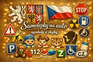 Samolepky na auto – symboly a vlajky 