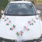 Svatební dekorace, šerpy na auta, doplňky