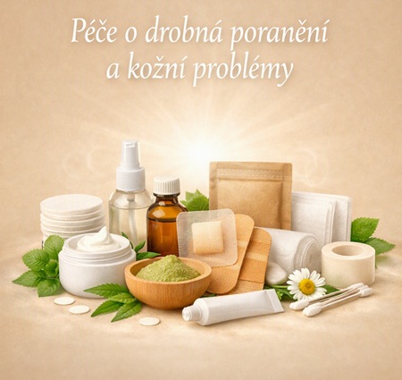 Péče o drobná poranění a kožní problémy
