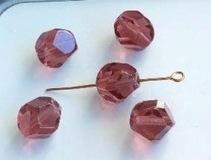 Facetované korálky – skleněné broušené korálky