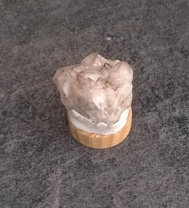 Křemenová drúza přecházející do záhnědy 12g (Česká Republika) (X1663)