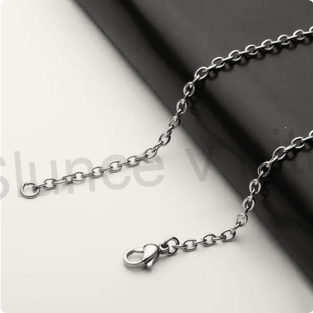 Nerezový náhrdelník s přívěškem vlk, vlků (BD773)