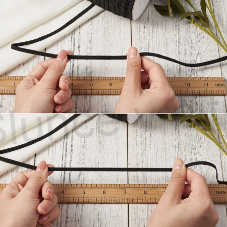 Prádlová pruženka plochá 4 mm černá (N58)