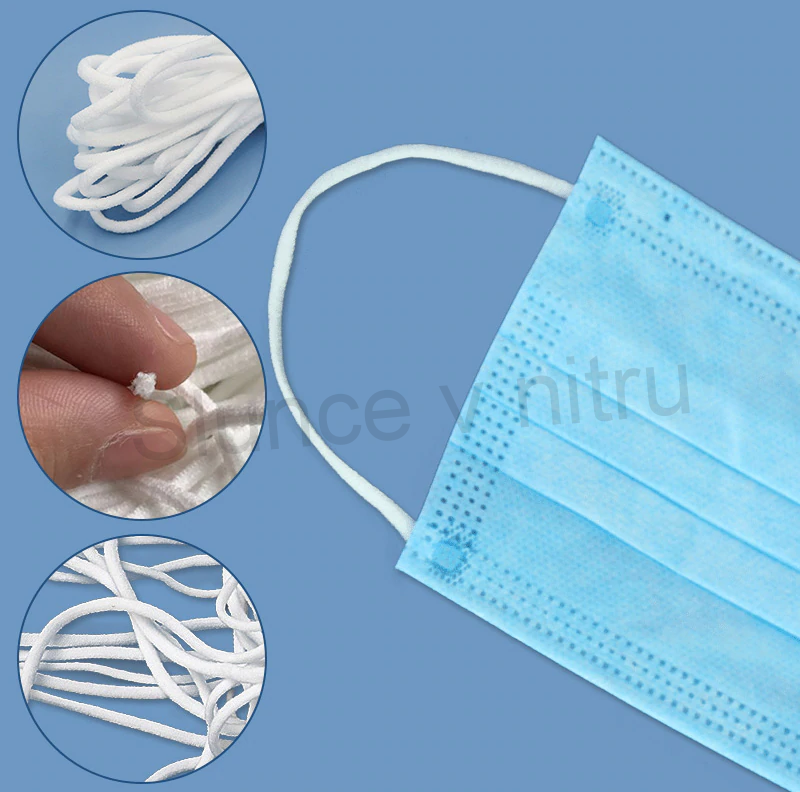 Pruženka na šití a pro výrobu roušek 2,5 - 3 mm - 20 M (N59)