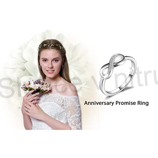 Postříbřený prsten Nekonečno (BE24)