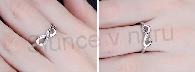 Postříbřený prsten Nekonečno (BE24)