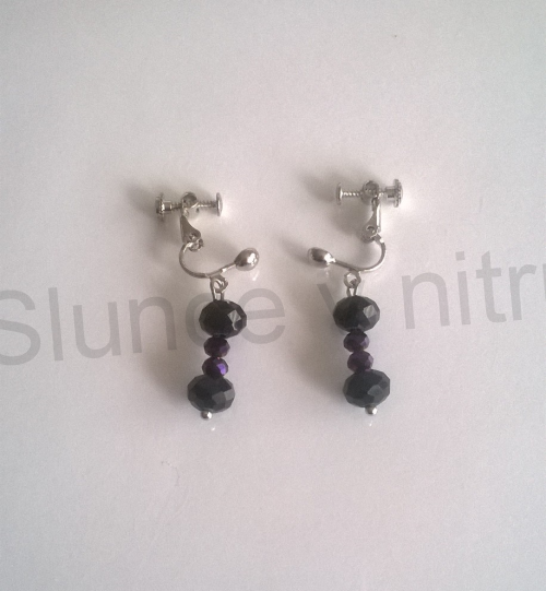 Náušnice klipsy swarovski elements šroubovací (BB230)