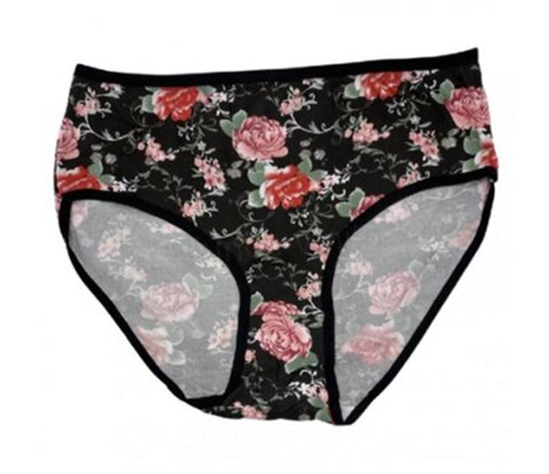 Dámské černé bambusové kalhotky velikost XL/2XL (K201)