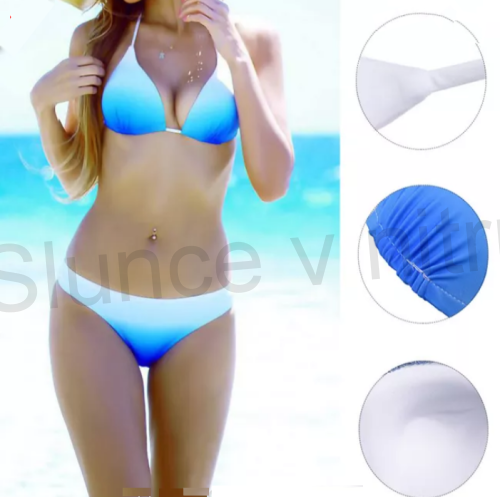 Dámské módní dvoudílné plavky s Push Up efektem XL (K235)