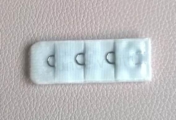 Prodloužení obvodu podprsenky bez pruženky šíře 20 mm jednořadé - bilé (C675)